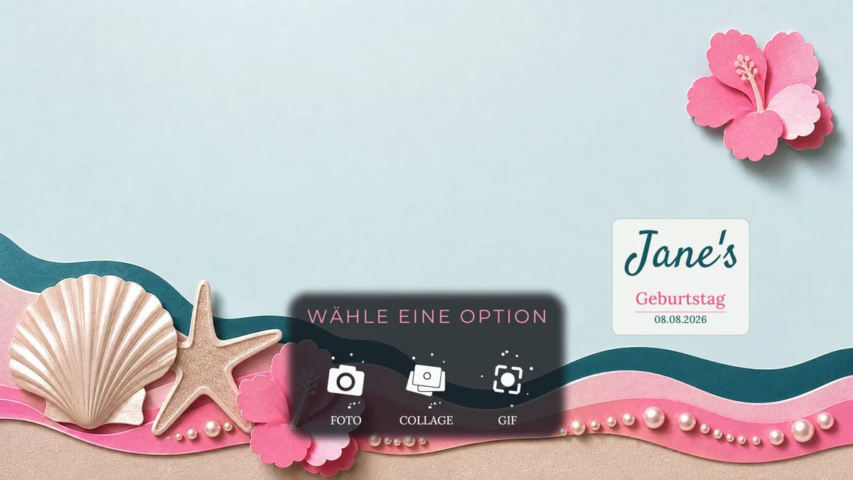 Papierschnitt Lagune