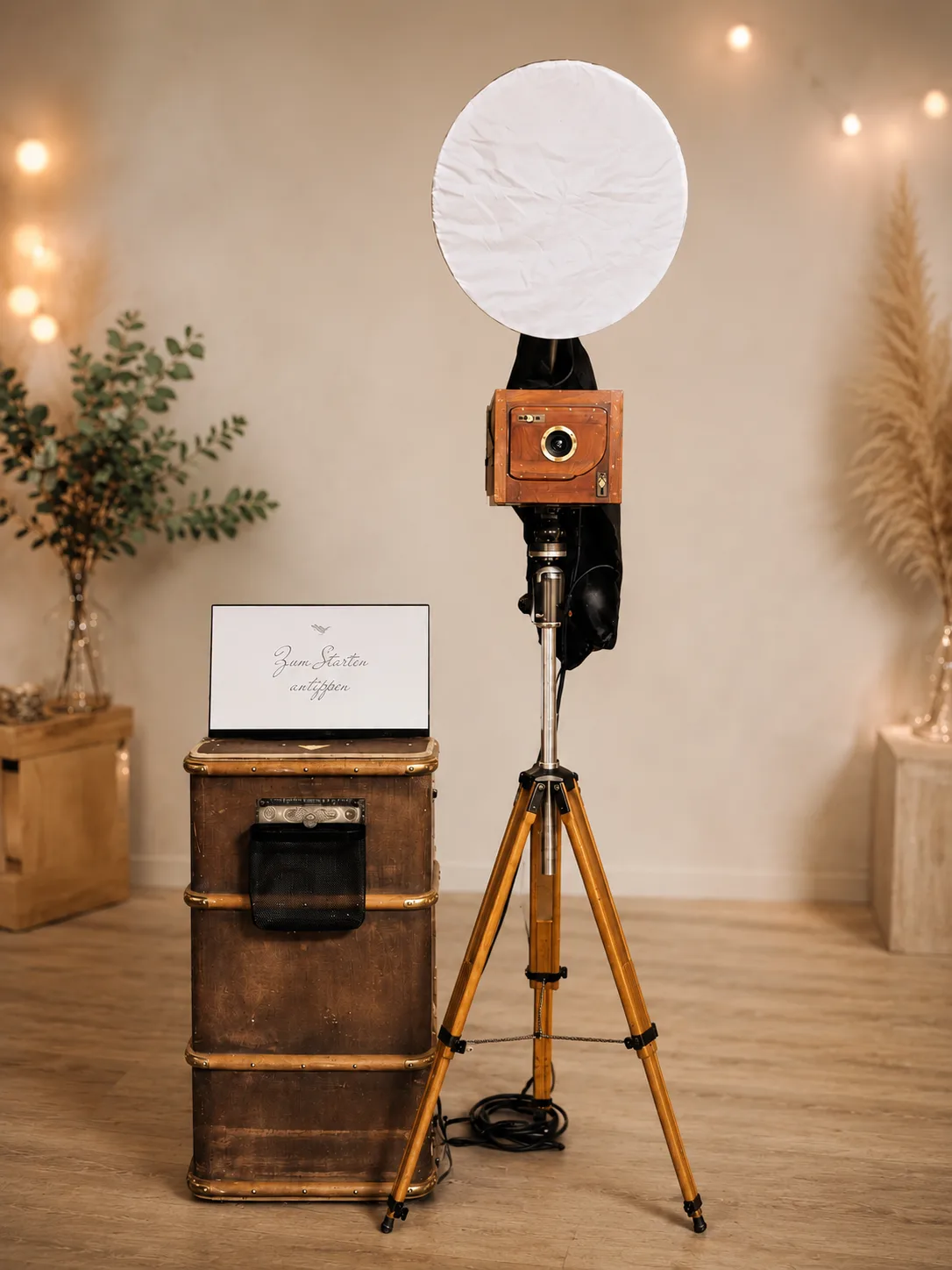 Retro Fotobox im hellen Ambiente