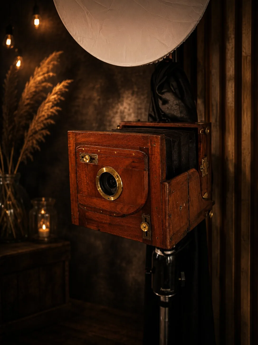 Detailansicht der Vintage-Kamera